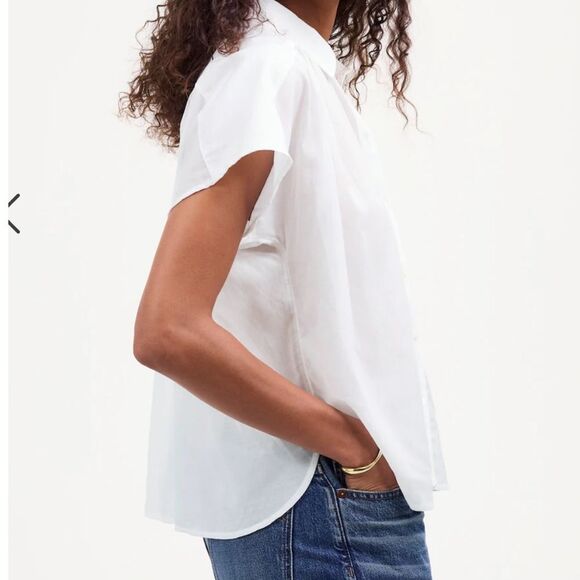 NWT Madewell Cap-sleeve A-line Top Small - Picture 3 of 8